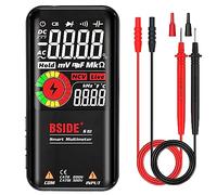 BSIDE EBTN Multímetro digital LCD 3 resultados, 999 puntos, voltímetro autoalcance de 9.999 puntos, resistencia, continuidad, frecuencia, diodo, ciclo de funcionamiento, prueba de voltaje linterna
