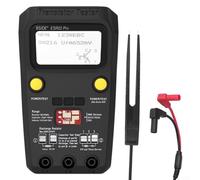 BSIDE ESR02 Pro - Probador de transistor digital para pruebas precisas de dispositivos SMD, diodos, triodos e inductancia (ESR02PRO- clip de prueba negra)