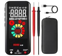 BSIDE Multímetro Digital Automático Gran LCD color EBTN Multímetro Recargable Inteligente 3 resultados 9999 recuentos Tester de Tensión Capacidad Frecuencia Resistencia Modo NCV Cable Vivo