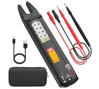 BSIDE U1 Multímetro Digital Inteligente Pinza Amperimétrica Abierta DC AC 6000 Cuentas, Mini y Recargable, Comprobador Automático de Voltaje Corriente Ohm Continuidad, Tester Capacidad Diodo NCV Hz