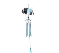 BSTiltion Campanas de viento de elefante, decoración colgante de 28.3 | Material de hierro, encantador adorno para exteriores, diseño único pintado, sonido relajante