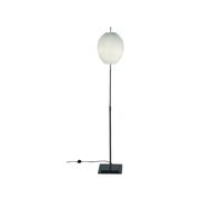 Bsweden Lámpara de pie Egg Blanco/acero inoxidable. vidrio opal