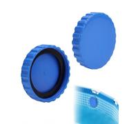 BTACGWP Set de 2 Tapones de Piscina Azules, Cierre Invernal con Junta Tórica para Intex y Bestway, Herméticos Bloquean Fugas y Previenen Daños por Heladas en Otoño.