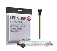 BTF-LIGHTING RGB IC 2.7mm Ancho Tira LED Super Estrecha SMD0807 1M 160LEDs