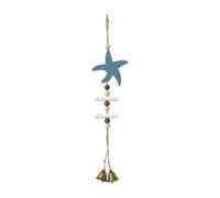 Btgghytr Campanas de viento de animales marinos de madera para decoración de pared con aspecto, colgante de cuentas, ventana de entrada, marino