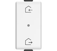 Bticino AM4570CWI Comando Entrar y Salir Inalámbrico Matix Smart para Crear Escenarios Personalizables de Luces y Persianas, 1 plaza, Blanco