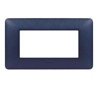 Bticino AM4804MSL Matix placa, 4 módulos, plateada