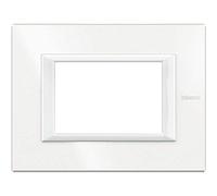 Bticino axolute - Placa 3 módulo axolute blanco