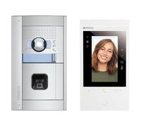 BTICINO, Flex'One 905286 Classe 300EOS with Netatmo & Sfera Allmetal, incluye huella digital ekey, interfaz de vídeo inteligente Wi-Fi con Alexa integrado, cámara de color optimizada, Home+Security, 2
