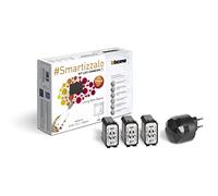 Bticino, Kit de luces conectadas Living Now Smart SKG3601KIT para encender/apagar luces a través de la aplicación o con Alexa, Google y Siri, con 1 puerta de enlace negro S36GWGC y 3 desviadores