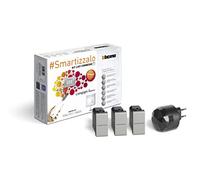 BTicino Kit de luces conectadas Livinglight Smart SNT3601KIT para encender/apagar luces a través de la aplicación o con Alexa, Google y Siri, con 1 puerta de enlace negro S36GWGC y 3 desviadores Tech