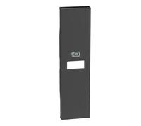Bticino Living Now - Cargador 1USB, 1 Plaza, Color Negro