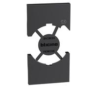 BTICINO Living Now KG68 - Carcasa para enchufe Schuko italiano P40 + cargador USB tipo C, fácil de colocar, diseño innovador, fabricada en Italia, 2 módulos, color negro