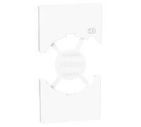 BTICINO Living Now KW68 - Carcasa para enchufe Schuko italiano P40 + cargador USB tipo C, fácil de colocar, diseño innovador, fabricada en Italia, 2 módulos, color blanco