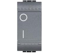 BTICINO LIVINGLIGHT L4002N INTERRUPTOR SERIE CIVIL, 2 POLOS, 16A, 1 MÓDULO COLO