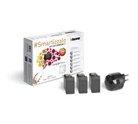 Bticino Livinglight Smart SL3601KIT - Kit de luces conectadas para encender/apagar luces a través de la aplicación o con Alexa, Google y Siri, con 1 puerta de enlace negro S36GWGC y 3 desviadores