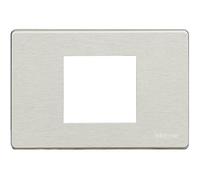 Bticino Magic 503/23A/Al - Mg-Placa 2M Tt Cent Aluminio