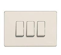 Bticino Placa Magic 503/3/R Mg-Placa 3M Resina