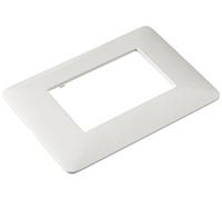BTicino Matix AM4803BBN - Placa de 3 módulos, Blanco, 1 Unidad