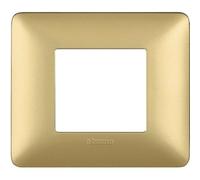 Bticino Matix Placa Gold 2 módulos Gold am4802mgl *
