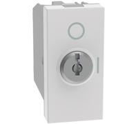 BTICINO MatixGO 1 módulo blanco JW4012 interruptor 2P 10 AX, 250 Vac con llave