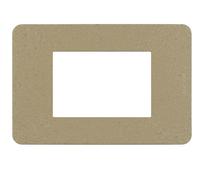 BTICINO MatixGO - Placa de biopolímero natural biológico JA4803BB, placa MatixGO de 3 módulos