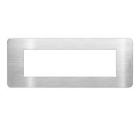BTICINO MatixGO - Placa de tecnopolímero de aluminio JA4807EA - Placa MatixGO de 7 módulos