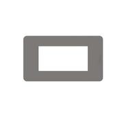 BTICINO MatixGO - Placa de tecnopolímero gris JA4804TD Placa MatixGO de 4 módulos