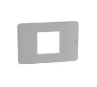BTICINO MatixGO Placa de tecnopolímero Gris JA4819JG Placa MatixGO 2 módulos centrados