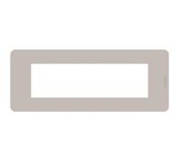 BTICINO MatixGO - Placa de tecnopolímero Sand JA4807TS Placa MatixGO 7 módulos