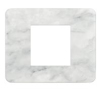 BTICINO MatixGO Placa material tecnopolímero Carrara JA4802EM placa MatixGO 2 módulos