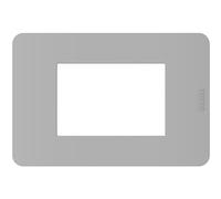 BTICINO MatixGO Placa material tecnopolímero Gris JA4803JG Placa MatixGO 3 módulos