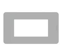 BTICINO MatixGO Placa material tecnopolímero Gris JA4804JG Placa MatixGO 4 módulos