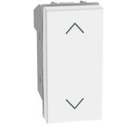 BTICINO MatixGO SJW4027NF - Controlador para persianas enrollables u oscurecimiento motorizado, 1 módulo, color blanco, 1P 10 AX, 250 VAC, botón 1-0-2