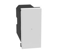 BTICINO MatixGO Smart Home Control de iluminación Optimizado para luz led 1 módulo Blanco JW4003CWI Mando de luces inalámbrico