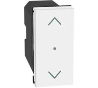BTICINO MatixGO Smart Home - Mando para gestión de persianas o persianas motorizadas, 1 módulo, color blanco, JW4027CWI - Mando inalámbrico para persianas