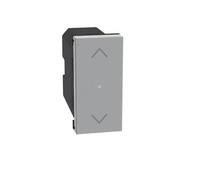 BTICINO MatixGO Smart Home - Mando para gestión de persianas o persianas motorizadas, 1 módulo gris JG4027CWI Mando inalámbrico para persianas