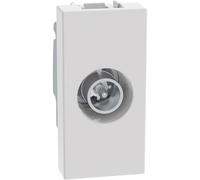 BTICINO MatixGO Toma TV 1 módulo blanco JW4202D Toma coaxial directa para instalaciones de antena monoutencia también telealimentados