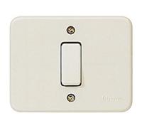 Bticino s1101 N Domino Kit, basculante, 6 A, Placa de Resina, 89 x 69 mm, Marfil