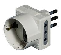 Bticino s3610de adaptador de enchufe eléctrico blanco