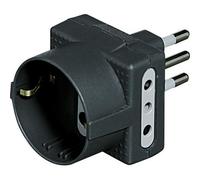 Bticino s3610g adaptador de enchufe eléctrico tipo l (it) antracita