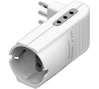 bticino S3615DE adaptador de enchufe eléctrico Blanco - Adaptador para enchufe (250 V, 10 A, Blanco, Male connector / Female connector)