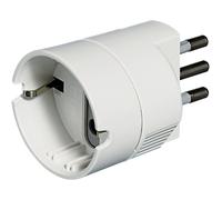 Bticino s3623de adaptador de enchufe eléctrico tipo l (it) blanco