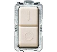 Bticino S5011 F Serie Magic Interruptor Bipolar, 1, 6 A, Marfil