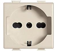 Bticino sa5440/16 F Serie Magic Matix Enchufe estándar alemán y Bipasso, Marfil