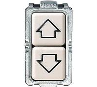 Bticino Serie Magic S5055/1F - Pulsador con Doble Sentido (10 A), Color Marfil