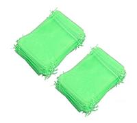 BTOSEP 100 Uds Bolsa de Red de Protección de Frutas Bolsa de Barrera de Malla de Jardín Reutilizable para Plantas Flores árboles Frutales Verde (20 * 30cm)