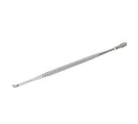 BTOSEP Ear Pick Extracción de Cerumen de Doble Cabezal de Acero | Diseño ergonómico, Acabado brillante, Alivia la picazón, Ideal para cera compactada, Pala en espiral de 360°