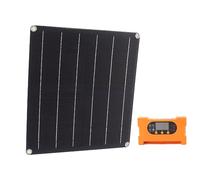 BTOSEP Kit de panel solar monocristalino de 18 V 25 W con potente controlador para iluminación exterior y herramientas eléctricas