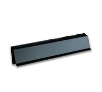 BTV Bocacartas en aluminio pintado y acero inoxidable – Negro 28.2 x 5.8 x 2 cm